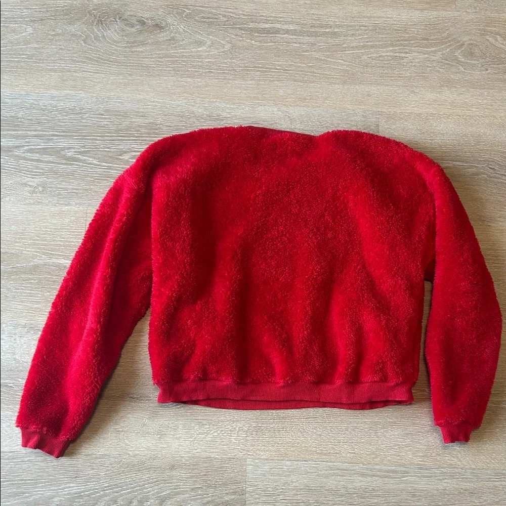 Super soft BDG Vibrant Red Crew Neck Sweater size Small - Picture 3 of 3